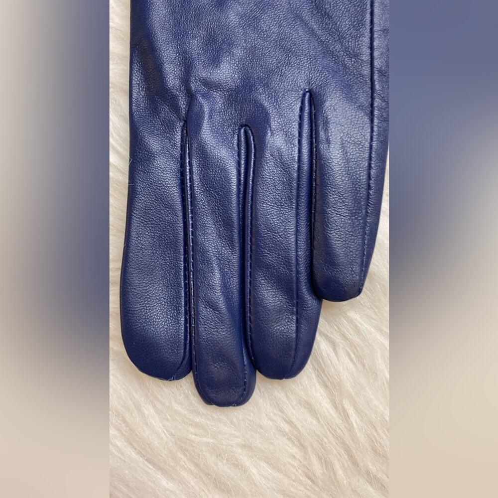 Women's Classic Leather Gloves Winter Warm - Picture 3 of 8